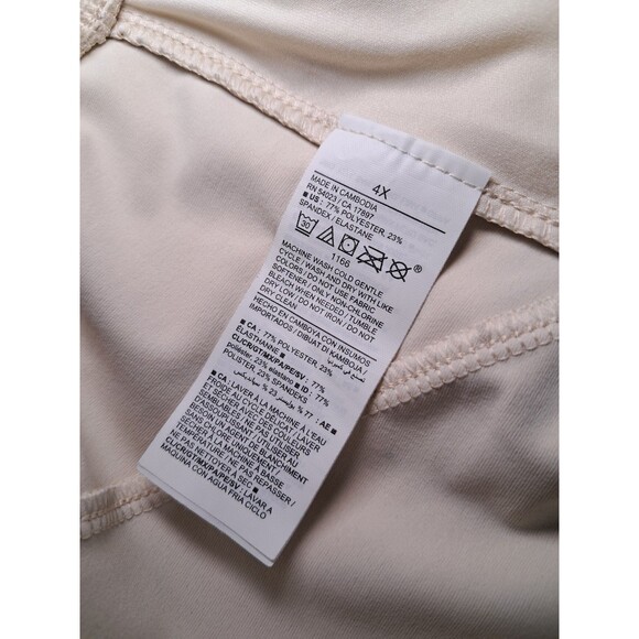 NEW Navy Active Go Dry Powersoft High Rise Pull On Shorts Light Beige Size 4X - Picture 9 of 9